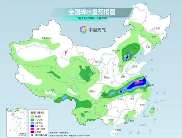 今明天江淮等地强降雨逐渐减弱 江南华南等地高温耐力十足